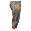 Distressed Waxed Leather Bavarian Lederhosen Shorts